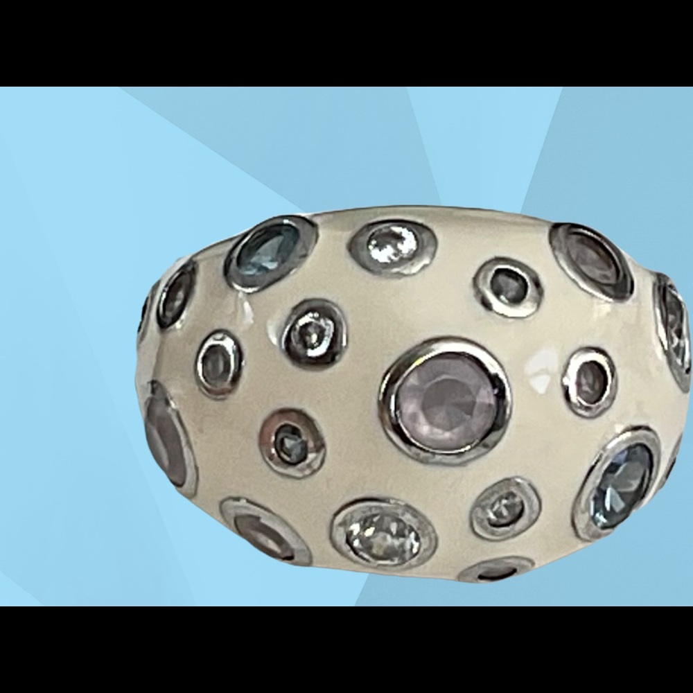 Dome enamel ring